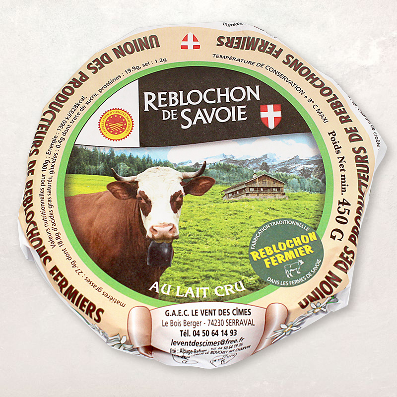 Reblochon de Savoie fermier au lait cru AOP 400-500g - Carré de Boeuf Rungis