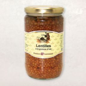 Lentilles à la graisse...