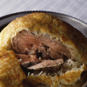 Recette d'agneau en croûte...
