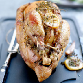 Recette de pintade rôtie au...
