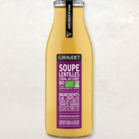 Soupe fraîche de lentilles...