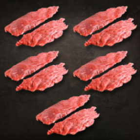 Bavette d'aloyau x10 1,6-1,7kg Bavette d'aloyau x10 1,6-1,7kg
