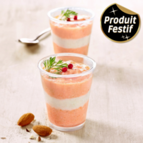 Verrine aux 2 saumons et...