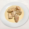Sauté de chapon sauce foie...