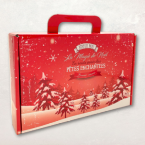 Coffret cadeau rouge Fêtes...