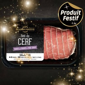 Rôti de cerf farci aux...