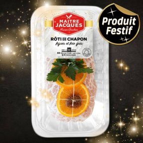 Rôti de chapon mariné farci...