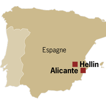 Carte Espagne Almondeli