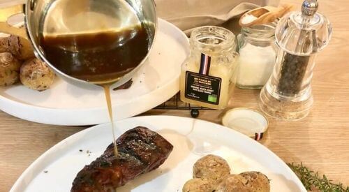 Onglet de boeuf miel à la truffe